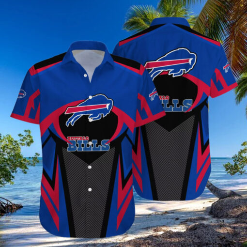 Buffalo Bills Power Stripe Hawaiian Shirt