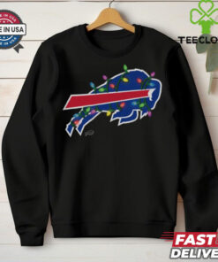 Buffalo Bills Primary Logo Holiday Lights T Shirt