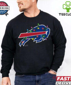Buffalo Bills Primary Logo Holiday Lights T Shirt