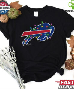 Buffalo Bills Primary Logo Holiday Lights T Shirt