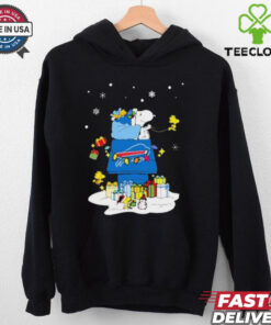 Buffalo Bills Santa Snoopy And Woodstock Wish You A Merry Christmas 2024 T shirt