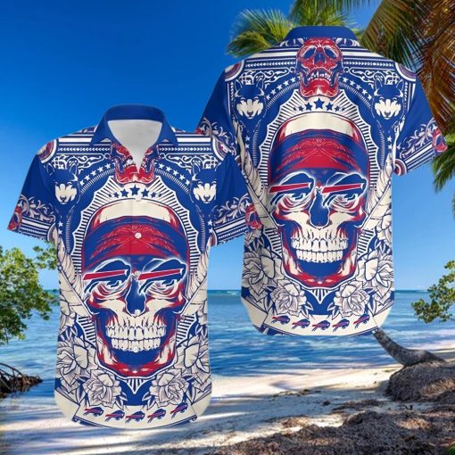 Buffalo Bills Skull Nfl Hawaiian