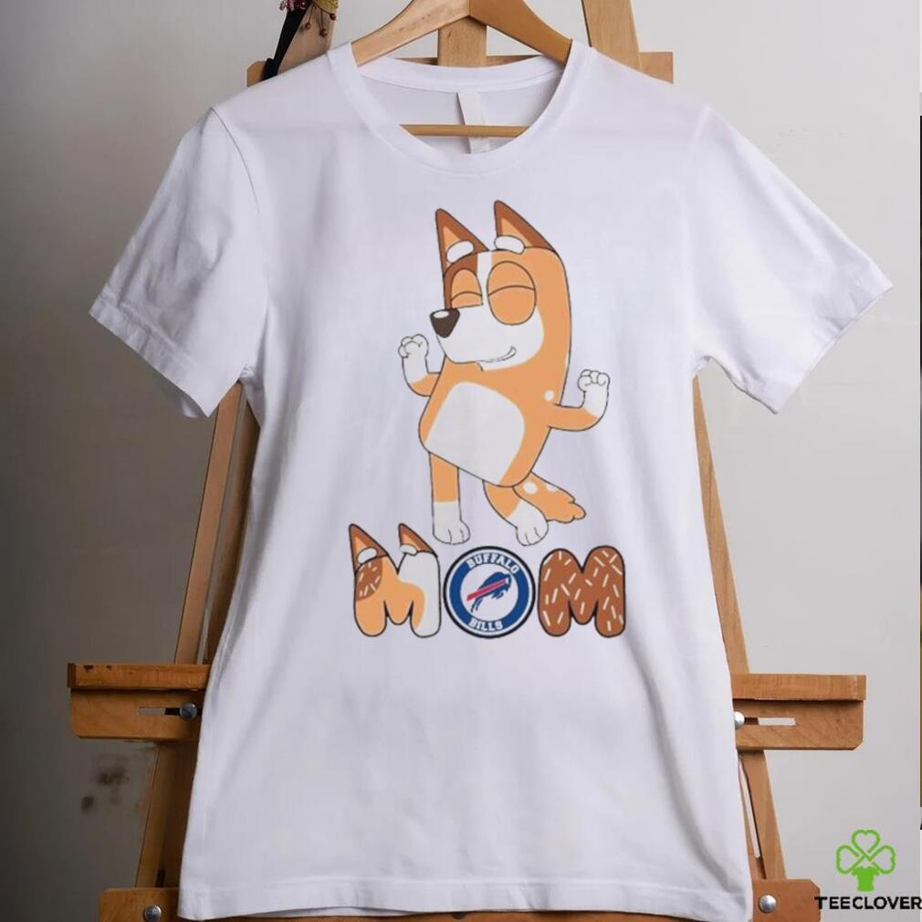 Buffalo Bills Smiling Dancing Bluey Mom shirt Buffalo Bills Smiling Dancing Bluey Mom shirt