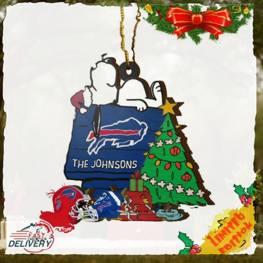 Buffalo Bills Snoopy NFL Sport Ornament Custom Name