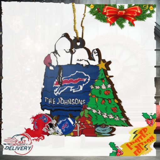 Buffalo Bills Snoopy NFL Sport Ornament Custom Name