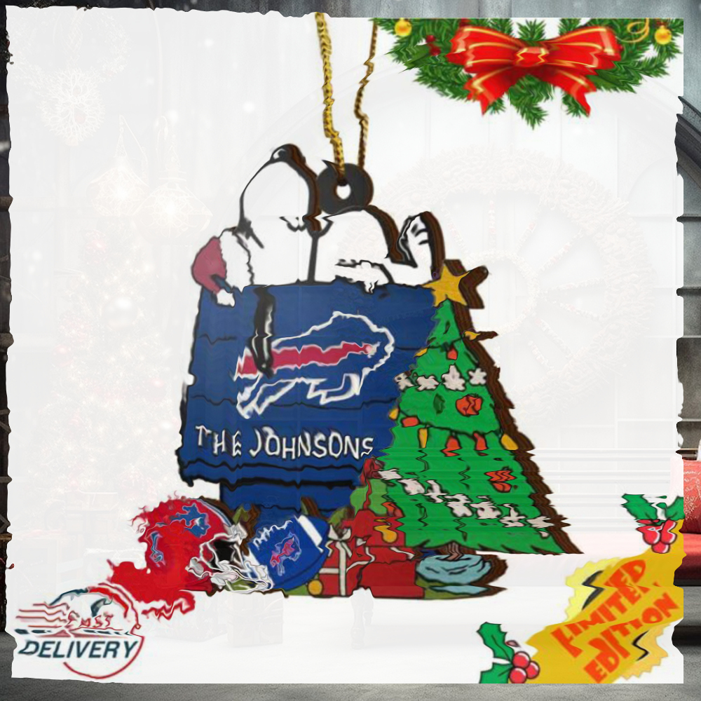 Buffalo Bills Snoopy NFL Sport Ornament Custom Name Buffalo Bills Snoopy NFL Sport Ornament Custom Name