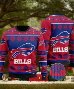 Buffalo Bills Snowflakes Pattern Ugly Christmas Sweaters