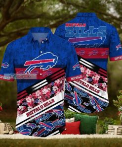 Buffalo Bills Striped Floral Sport Hawaiian Shirt