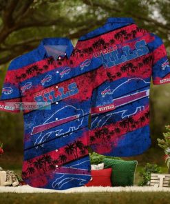 Buffalo Bills Stripes Floral Sunset Hawaiian Shirt