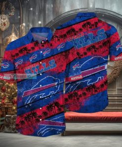 Buffalo Bills Stripes Floral Sunset Hawaiian Shirt