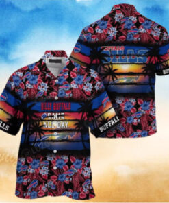 Buffalo Bills Sunset Floral Hawaiian Shirt