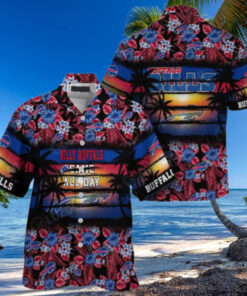Buffalo Bills Sunset Floral Hawaiian Shirt
