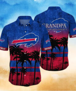 Buffalo Bills Sunset Palm Personalized Hawaiian Shirt