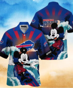 Buffalo Bills Surfing Mickey Personalized Hawaiian Shirt