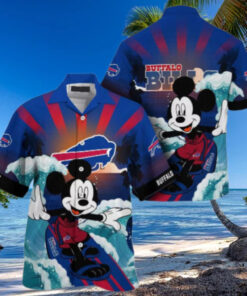 Buffalo Bills Surfing Mickey Personalized Hawaiian Shirt