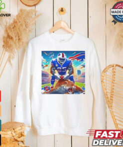 Buffalo Bills Taron Johnson pumped the Jacksonville Jaguars shirt