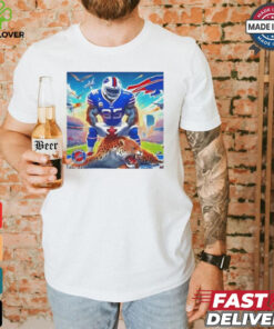 Buffalo Bills Taron Johnson pumped the Jacksonville Jaguars shirt