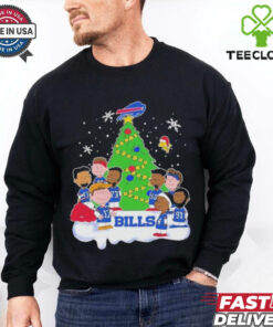 Buffalo Bills Team Players Cosplay Peanuts Characters Merry Christmas Shirt