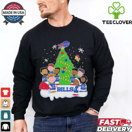 Buffalo Bills Team Players Cosplay Peanuts Characters Merry Christmas Shirt
