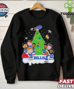 Buffalo Bills Team Players Cosplay Peanuts Characters Merry Christmas Shirt