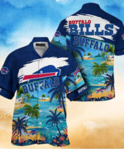 Buffalo Bills Tropical Beach Personalized Hawaiian Shirt