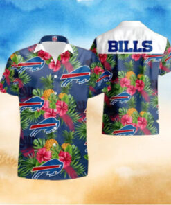 Buffalo Bills Tropical Hibiscus Hawaiian Shirt