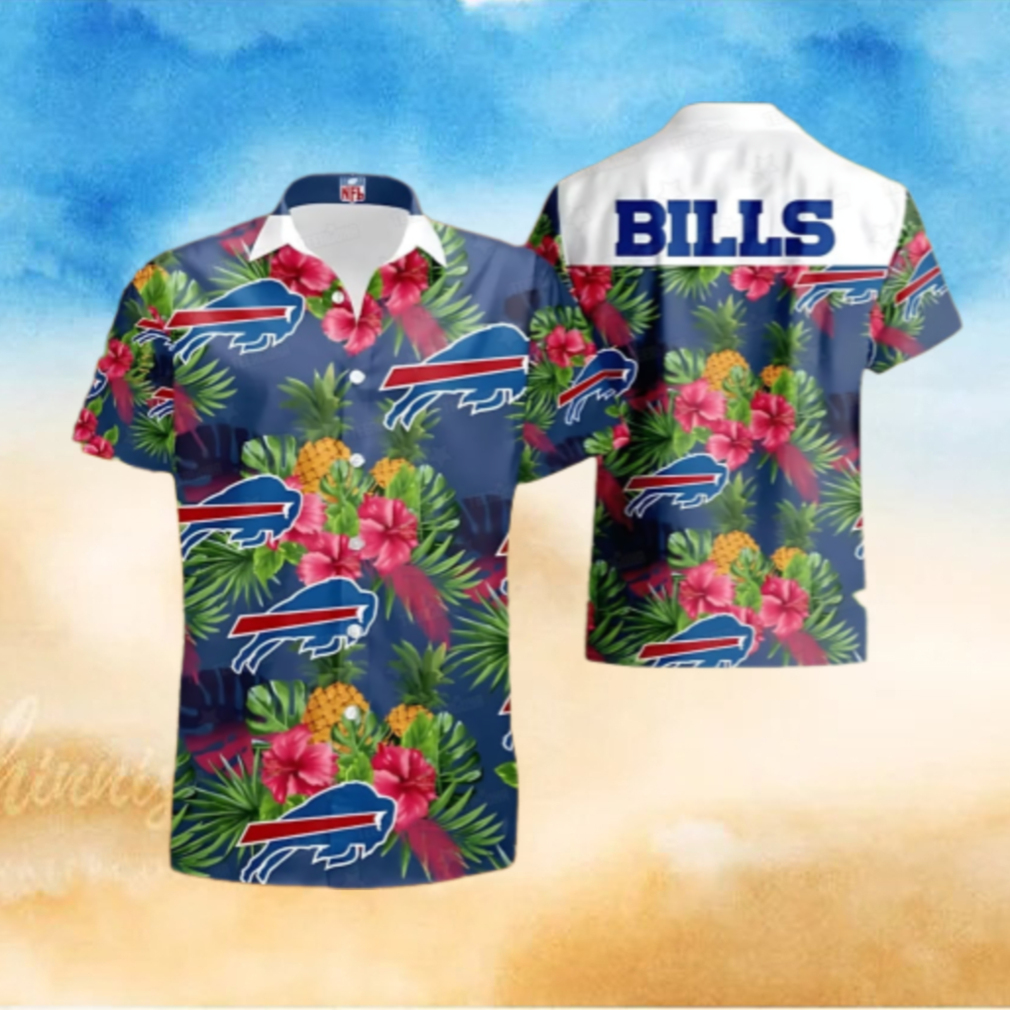 Buffalo Bills Tropical Hibiscus Hawaiian Shirt Buffalo Bills Tropical Hibiscus Hawaiian Shirt