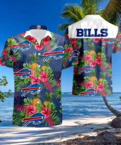 Buffalo Bills Tropical Hibiscus Hawaiian Shirt