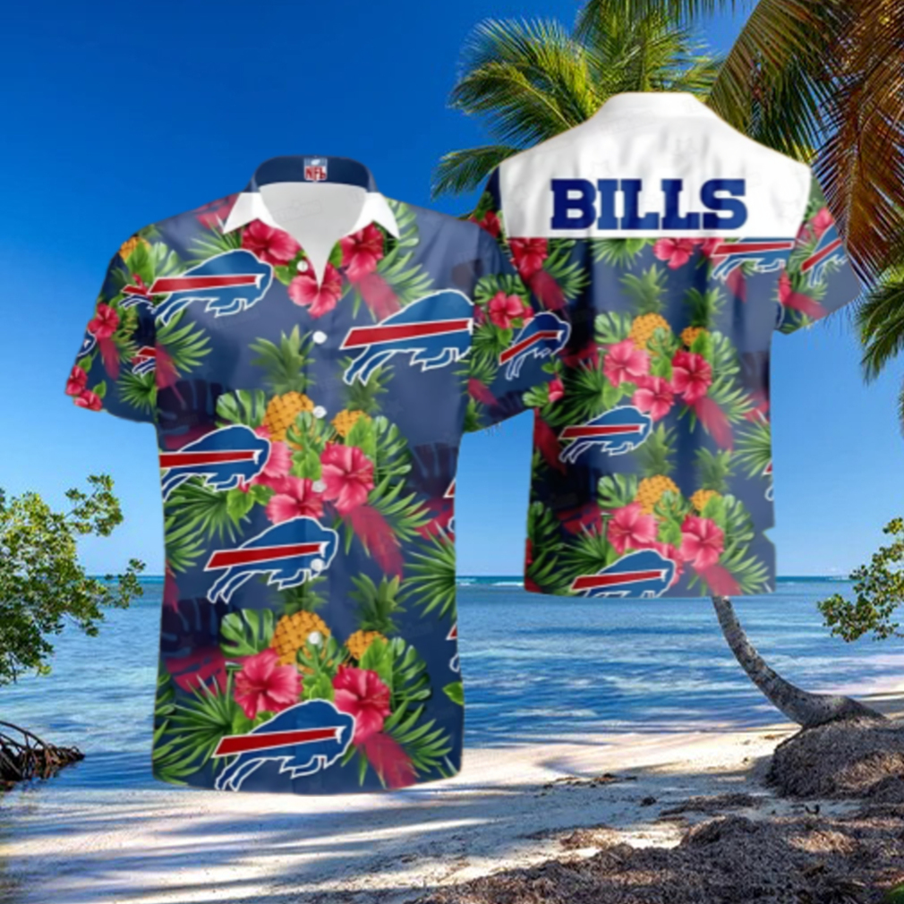 Buffalo Bills Tropical Hibiscus Hawaiian Shirt Buffalo Bills Tropical Hibiscus Hawaiian Shirt