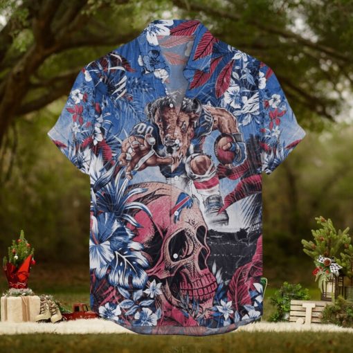 Buffalo Bills Tropical Skull mascot NFL Hawaiian Shirt Men And Women For Fans Gift