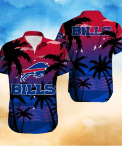 Buffalo Bills Twilight Palm Sunset Hawaiian Shirt