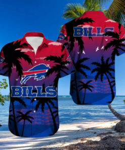 Buffalo Bills Twilight Palm Sunset Hawaiian Shirt