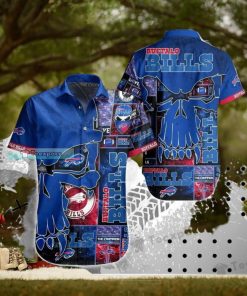 Buffalo Bills Vampire Skull Fill Sticker Hawaiian Shirt