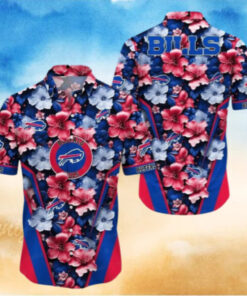 Buffalo Bills Vibrant Hibiscus Hawaiian Shirt