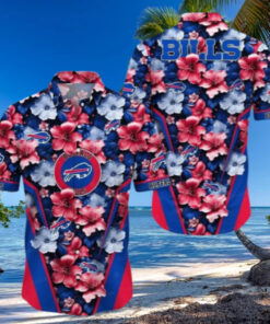 Buffalo Bills Vibrant Hibiscus Hawaiian Shirt