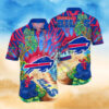 Buffalo Bills Vibrant Splash Personalized Hawaiian Shirt