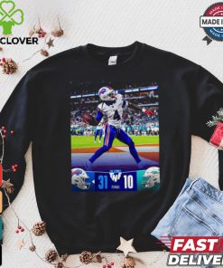 Buffalo Bills Wins 31 10 Miami Dolphins September 2024 Throwback Night Football Final Score Shirt