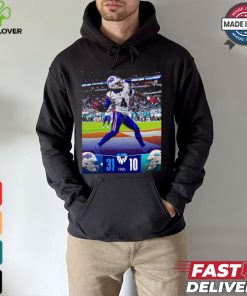 Buffalo Bills Wins 31 10 Miami Dolphins September 2024 Throwback Night Football Final Score Shirt