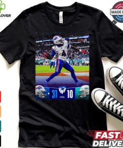Buffalo Bills Wins 31 10 Miami Dolphins September 2024 Throwback Night Football Final Score Shirt