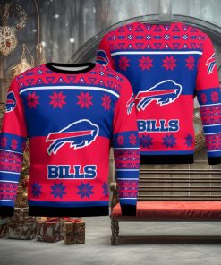 Buffalo Bills Winter Knitted Christmas Sweater All Over Print Gift For Fans