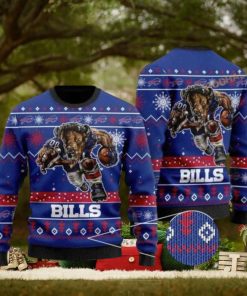 Buffalo Bills Xmas Mascot Ugly Christmas Sweaters
