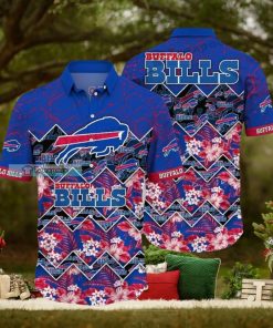 Buffalo Bills Zigzag Floral Hawaiian Shirt