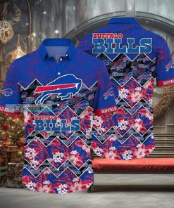 Buffalo Bills Zigzag Floral Hawaiian Shirt