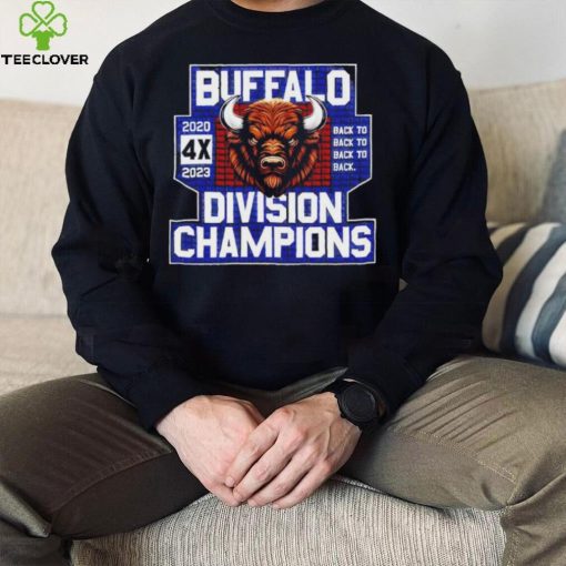 Buffalo Bills back to back to back to back 4x division champions hoodie, sweater, longsleeve, shirt v-neck, t-shirt