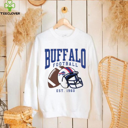 Buffalo Bills football est. 1960 NFL helmet logo hoodie, sweater, longsleeve, shirt v-neck, t-shirt