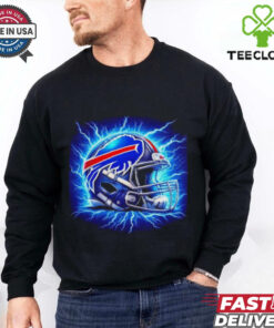 Buffalo Bills lightning football helmet shirt