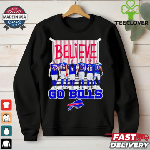 Buffalo Bills players believe go Bills shirt