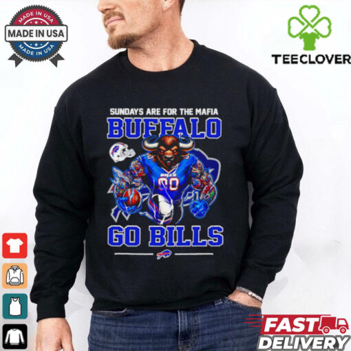 Buffalo Bills sunday are for the Mafia Buffalo go Bills mascot shirt