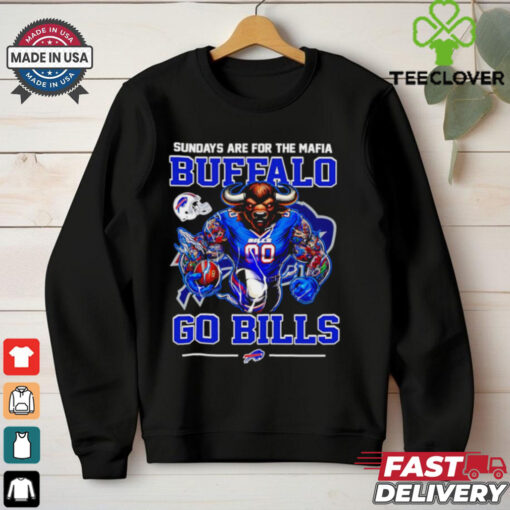 Buffalo Bills sunday are for the Mafia Buffalo go Bills mascot shirt