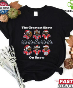 Buffalo Bills the greatest show on snow mascot Christmas shirt